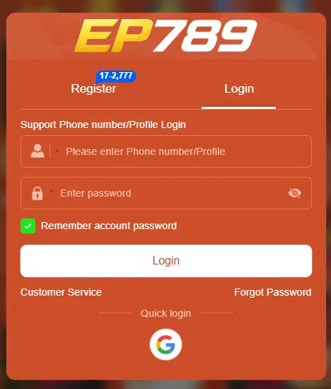 EP789 Login
