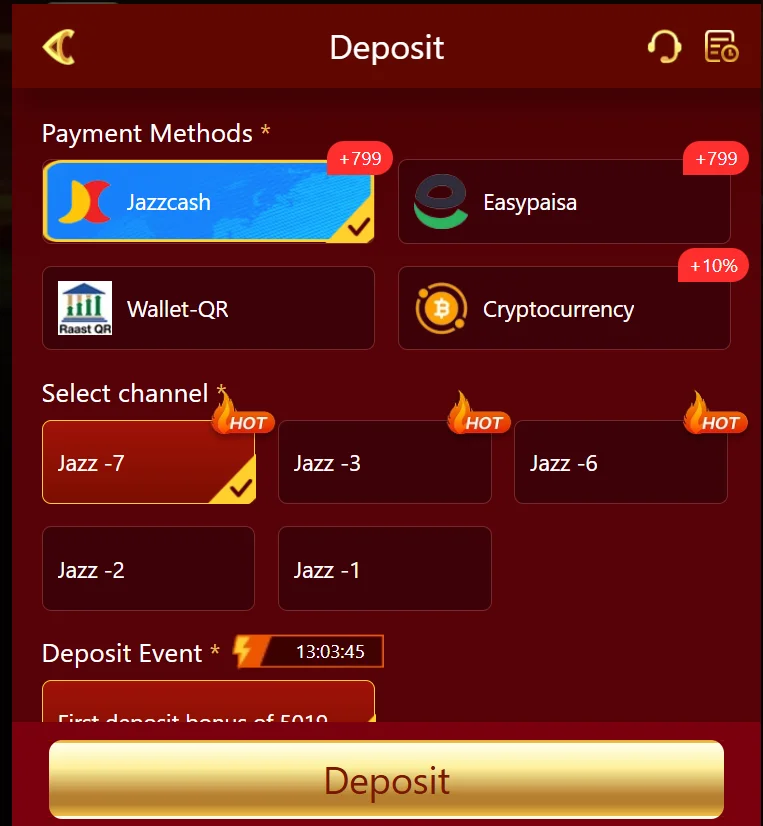 H789 Game Deposit