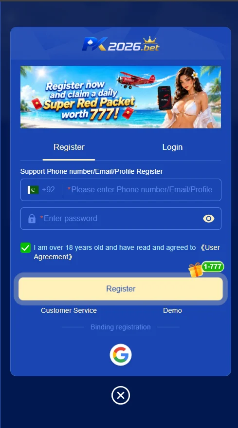 PK2026bet Login