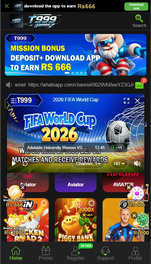 T999 Game Dashboard